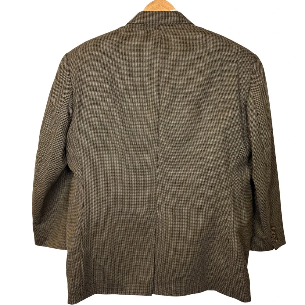 Lauren Ralph Lauren Mens 48R Wool Sport Coat Brown Houndstooth Blazer Canada